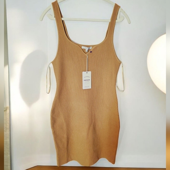 Love Tree Dresses & Skirts - Love Tree Camel Ribbed Mini Dress